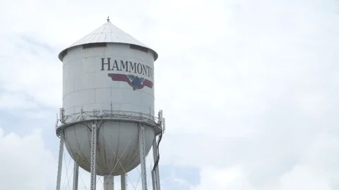 Time Lapse of Hammonton, New Jersey Water Tower Stock Footage 70738682