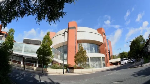 Time lapse harrogate conference centre yorkshire united kingdom Stock Footage 94998511