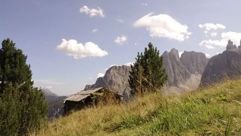 Time lapse hayloft Alta Badia Stock Footage 79915690