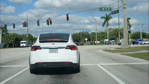 Time Lapse Heading North to Boca Raton Stock Footage 293405519