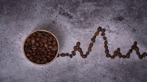 Time Lapse of Heart Rate from Coffee Beans Stock Footage 263227511