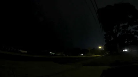Time lapse heat lightning on a suburb street-huge bolts! 스톡 동영상 38711059