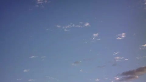 Time lapse of heavenly 3/4 backlit clouds in motion, with a blue sky background Stock Footage 274176760