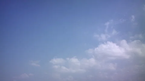 Time lapse of heavenly 3/4 backlit clouds in motion, with a blue sky background Stock Footage 274177101