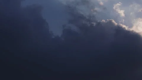 Time lapse of heavenly backlit clouds in motion, with a blue sky background Stock Footage 273267454