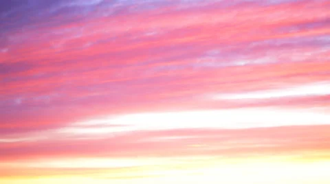 Time Lapse of Heavenly Sunrise over Desert Landscape -Long Shot 2- Stock Footage