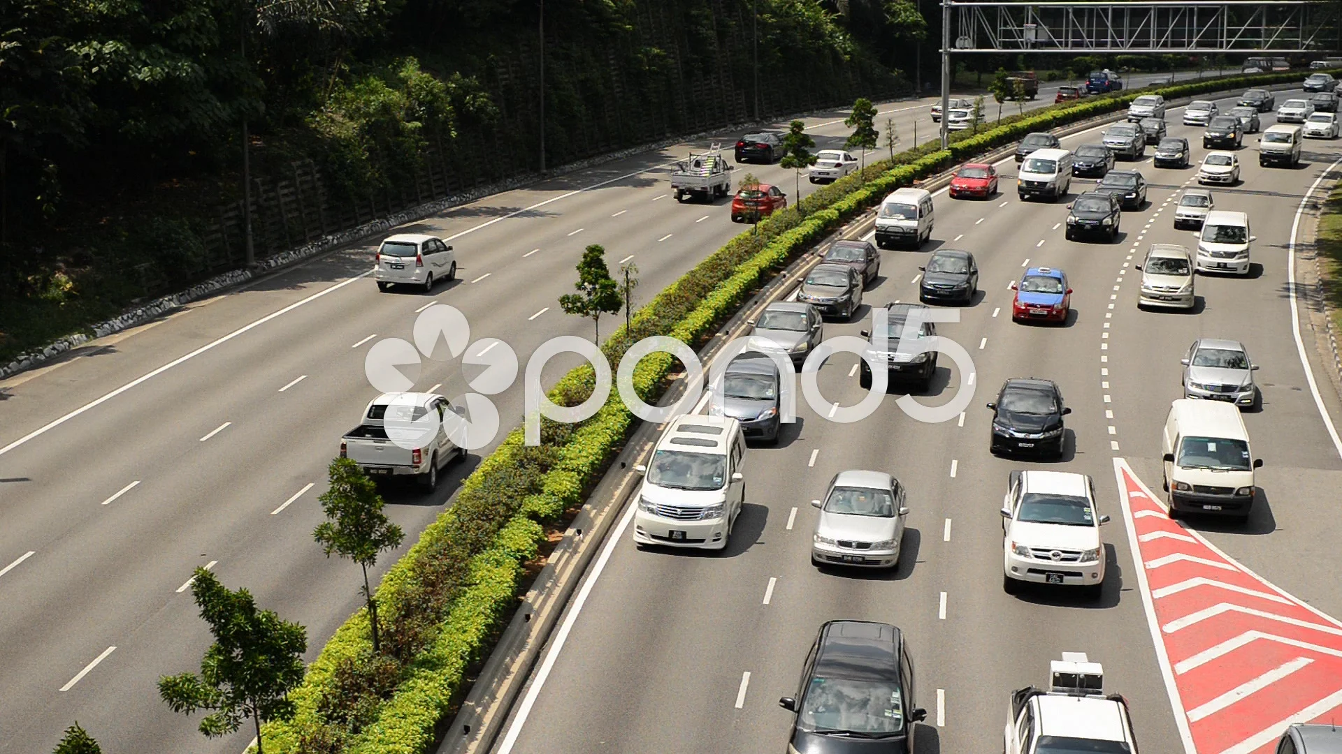 Time Lapse of Heavy Traffic in Kuala Lumpur Malaysia