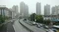 Time Lapse of Henan South Road Pedestrian Overpass, Fuxing Road, Shanghai Mosque HD Footage