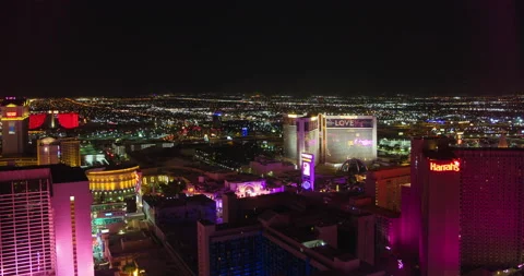 Time Lapse High Roller Las Vegas Down Stock Footage 198879629