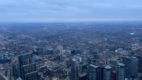Time Lapse High Tower Toronto CN Tower |1080P Stock Footage 170526566