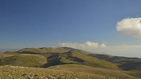 Time lapse on the highest peak of Galicica mountain. Stock Footage 42869328
