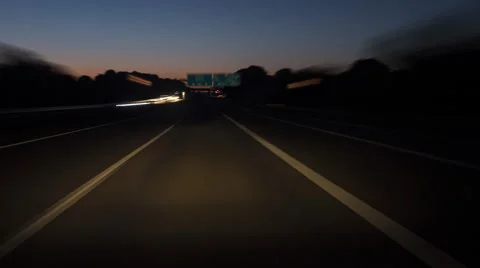 Time lapse highway A66 Stock-Footage 66682869