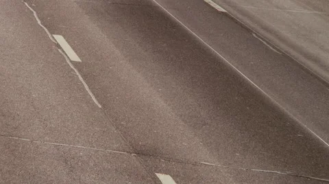 Time lapse of highway during rush hour, cars streak by Stock Footage 52882390