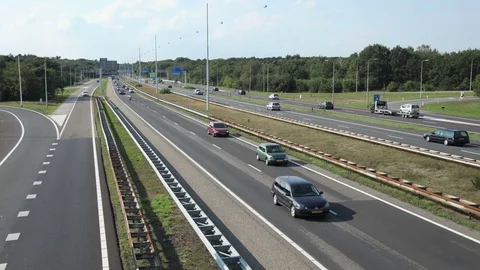 Time lapse of a highway Stock Footage 83028696