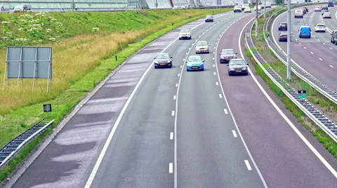 Time Lapse Highway medium A10 Amsterdam Noord 1 1000 procent Stock Footage 64639803