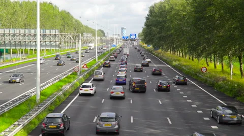 Time Lapse Highway the Netherlands Stock Footage 64902391