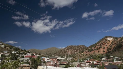 Time lapse of the historic mining town of Bisbee, AZ Stock Footage 118517162