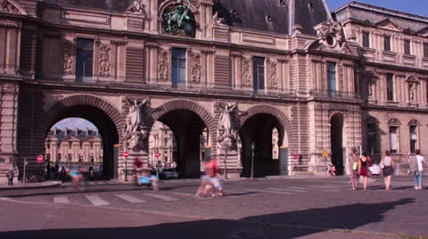 Time lapse of historical building Stock Footage 26150782