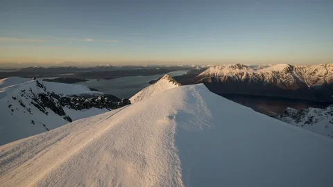 Time lapse with Hjorundfjord Stock Footage 87803133