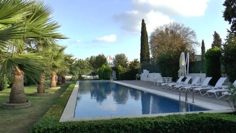 Time lapse Holoidsy Swimming Pool Stock Footage 125615771