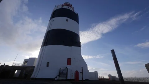 Time Lapse of Hook Lighthouse in Ireland Vídeo Stock 95393956