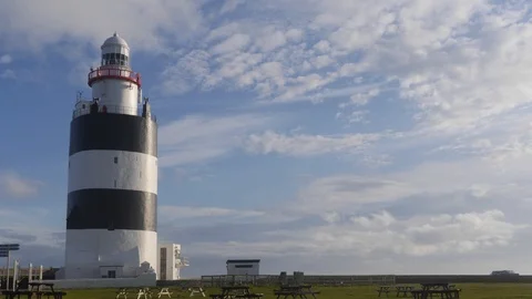 Time Lapse of Hook Lighthouse in Ireland 스톡 동영상 95393984