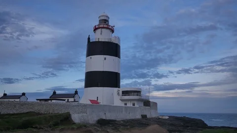 Time Lapse of Hook Lighthouse in Ireland 스톡 동영상 95394005