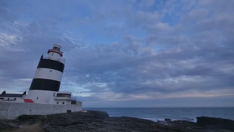 Time Lapse of Hook Lighthouse in Ireland 스톡 동영상 95394034