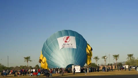Time-lapse Hot Air Balloon Stock Footage 245682064