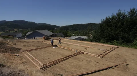 Time-lapse house being built from start to finish Stock Footage