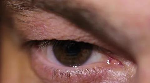 Time-lapse of a human eye reading something on a tablet, with a reflection Stock Footage 50926814