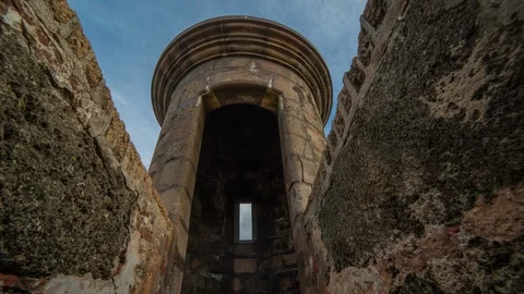 Time lapse hyperlapse of the old colonial city wall in San Juan, Puerto Rico Vídeos de archivo 96123695