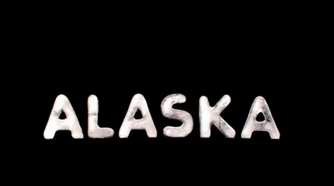 Time-lapse Ice Title with Alpha channel Stock Footage 29665144