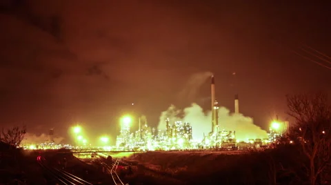 Time-lapse of Immingham Power Station Stock Footage 63133953