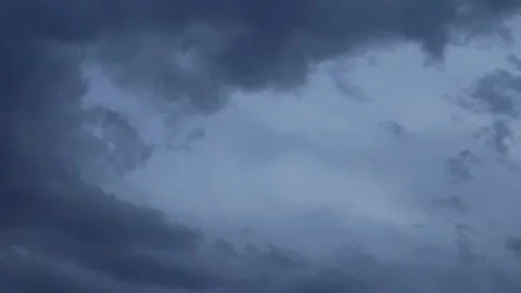 Time Lapse of Impending Hurricane Storm in Terrible Dark Sky Swirling Whirlwind  Stock-Footage 228719291