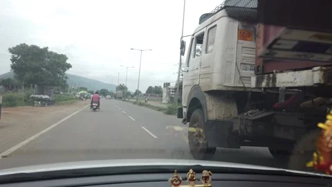 Time lapse on indian highways Stock Footage 138497136