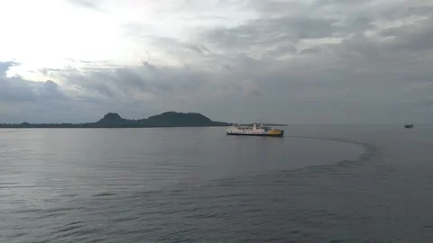Time lapse of Indonesian ferry Stock Footage 229119973