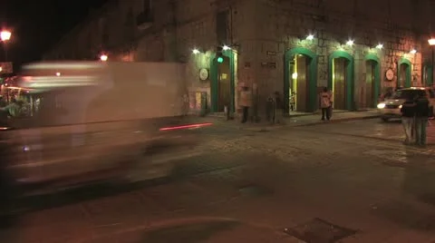 Time-lapse at a intersection 2 스톡 동영상 19185524