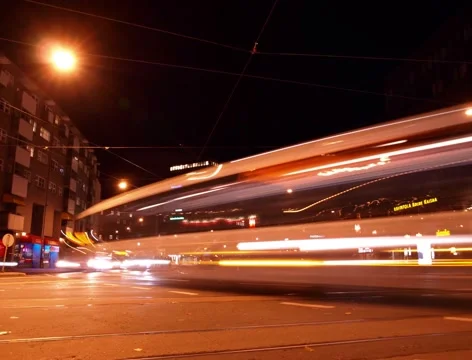 Time-lapse intersection 4 (2k film) Stock Footage 52325581