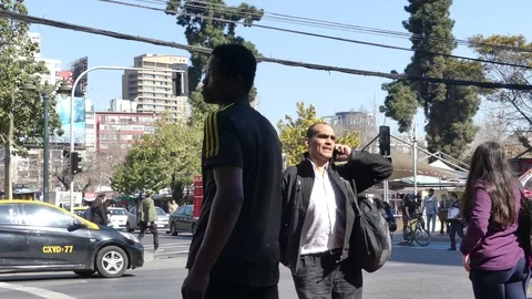 Time lapse of the intersection Stock Footage 96584678