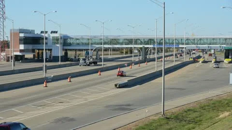 Time lapse of interstate toll road Stock Footage 20612304