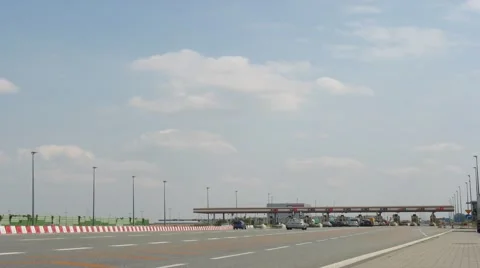 Time lapse interstate tollway in HD. Timelapse Stock-Footage 53497529