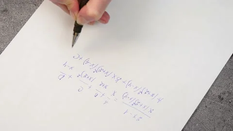 Time lapse interval for calculating a mathematical formula. Science and Stock Footage 144339803
