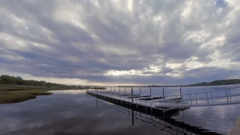 Time lapse on the Intracoastal Waterway Stock Footage