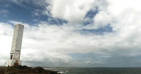 Time Lapse of Itacaré at sunset. The landscape of Itacaré Bahia Brazil Stock-Footage 125285032