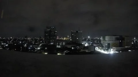 Time lapse of Jakarta from night to bright Stock Footage 244160562