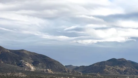 Time Lapse Joshua Tree Sky Clouds Stock Footage 107326740
