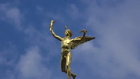 Time lapse of July column Place de la Bastille, Paris, France Stock Footage 207848981
