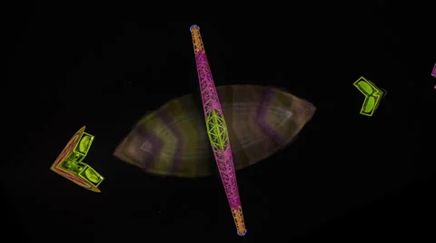 Time Lapse Kaleidoscope Background Stock Footage 32769221