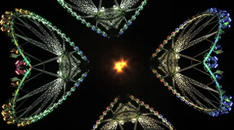 Time Lapse Kaleidoscope Background Stock Footage 32770799